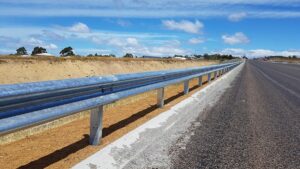 W beam crash barrier